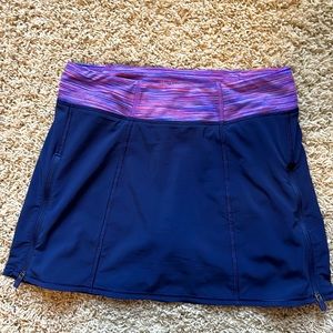 Athleta kids navy skirt. Size 12/L